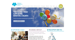 Desktop Screenshot of childhoodbereavementnetwork.org.uk